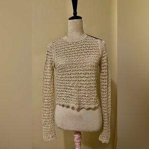 Zara crocheted Top size M brand New very elegant